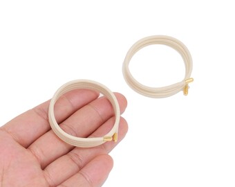 White Magnetic Rope Bracelet, Adjustable Brass Magnetic Jewelry Cord for DIY Bracelet & Necklace Making, Unisex Handmade Jewelry