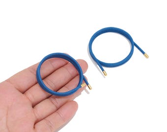 Blue Magnetic Rope Bracelet, Adjustable Brass Magnetic Jewelry Cord for DIY Bracelet & Necklace Making, Unisex Handmade Jewelry
