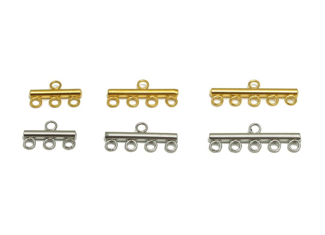 Bracelet End Connector, Multiple Loop Connector, Bracelet Connector