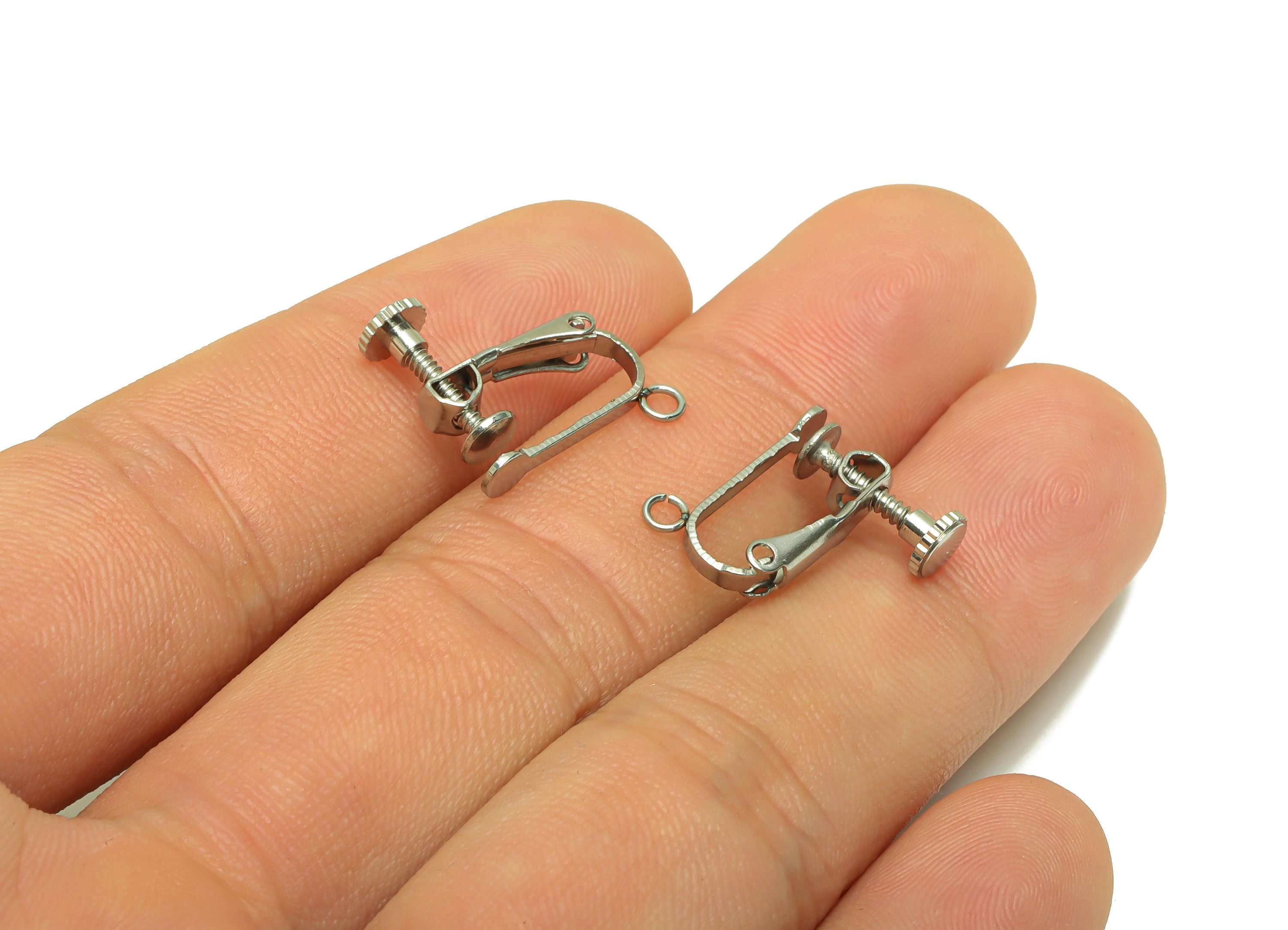 Steel Ear Clips, Stainless Steel 304, Steel U Ear Clips, Ear Cuff