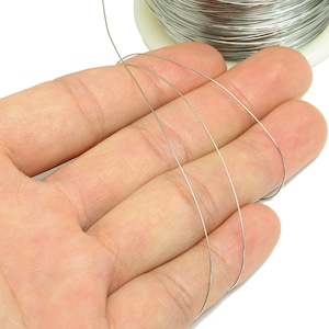 0,4 mm Edelstahldraht, Draht zur Schmuckherstellung, Draht für gewickelte Charms, Draht für Schmuckherstellung