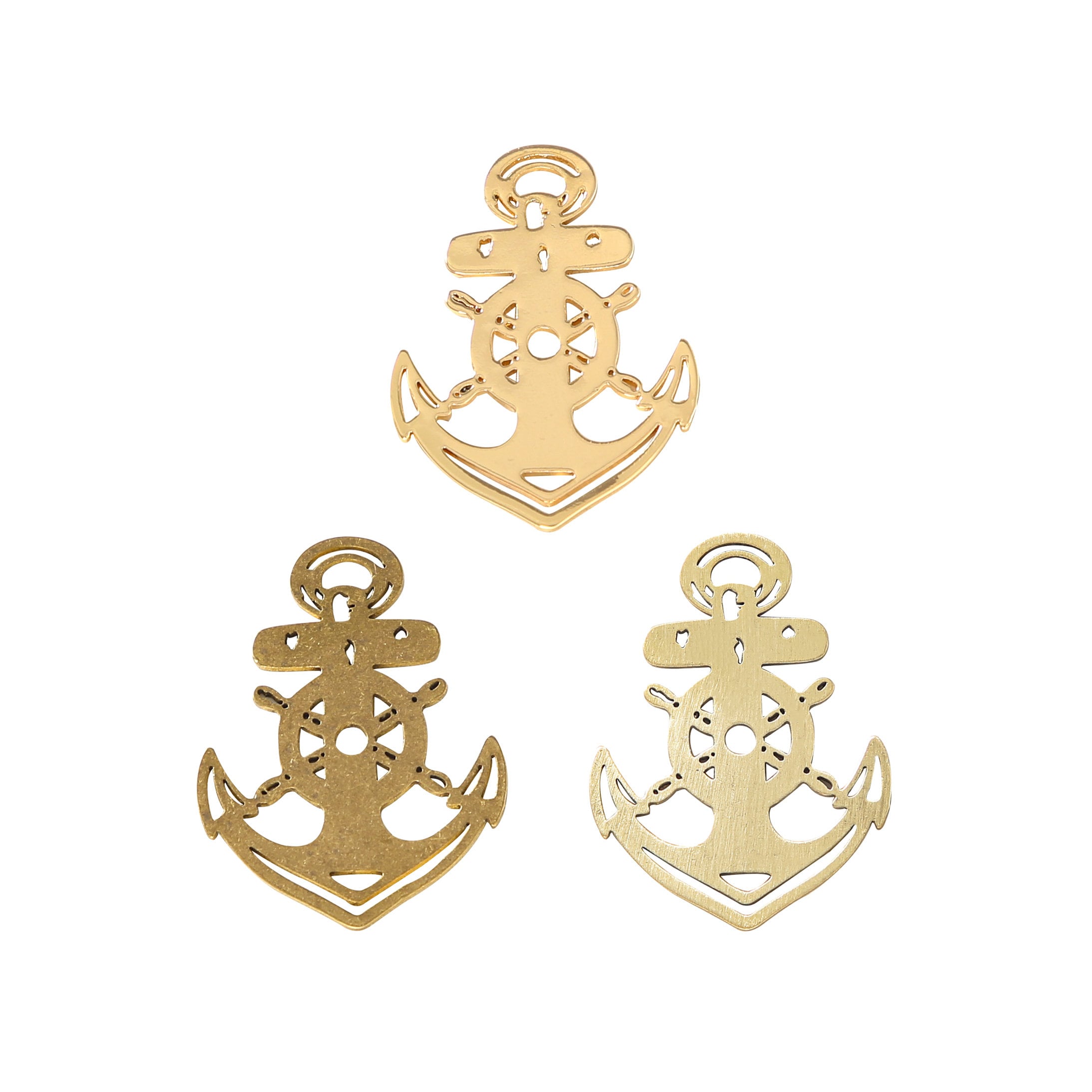 Vintage Parts Ciondolo come barca in stile origami in argento 2 pezzi gioielli fai da te