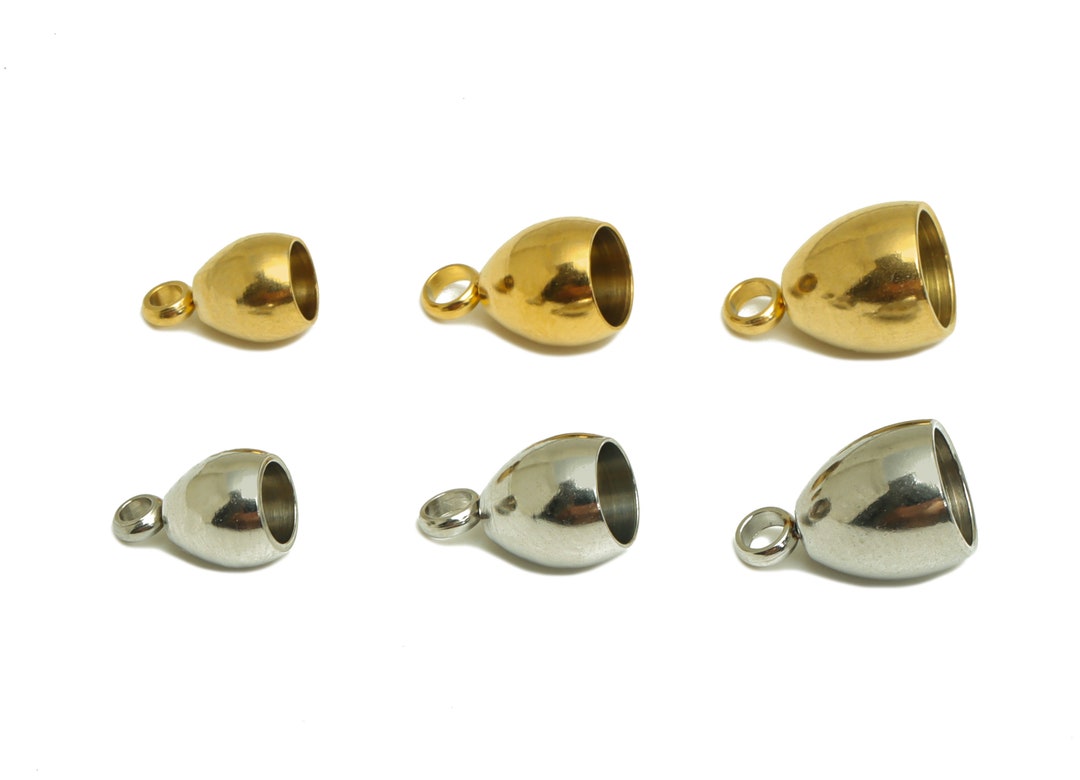 Barrel Cord End Caps, Steel Tassel End Caps, Steel Bell Cord End