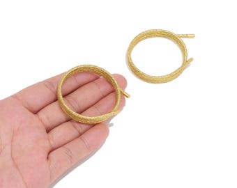 Gold Magnetic Rope Bracelet, Adjustable Brass Magnetic Jewelry Cord for DIY Bracelet & Necklace Making, Unisex Handmade Jewelry