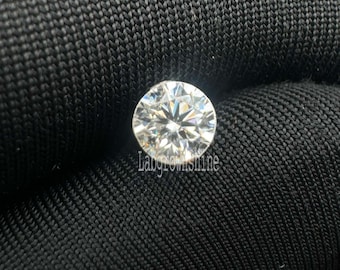 Invisible Set Diamond Threaded Stud Earring 4MM Round Labgrown Diamond Single Stud Earring Diamond Daith Helix Piercing Minimalist Stud