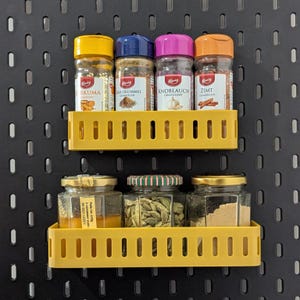 Porta spezie per IKEA SKADIS | Porta spezie con pannello forato | Mensola portaoggetti da cucina | Porta spezie per IKEA Skadis | Varie dimensioni