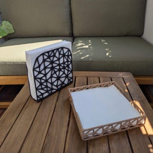 Portatovaglioli a forma di cestino con design “Organic Meshes” | Portatovaglioli | Decorazione del tavolo da pranzo | Porta tovaglioli