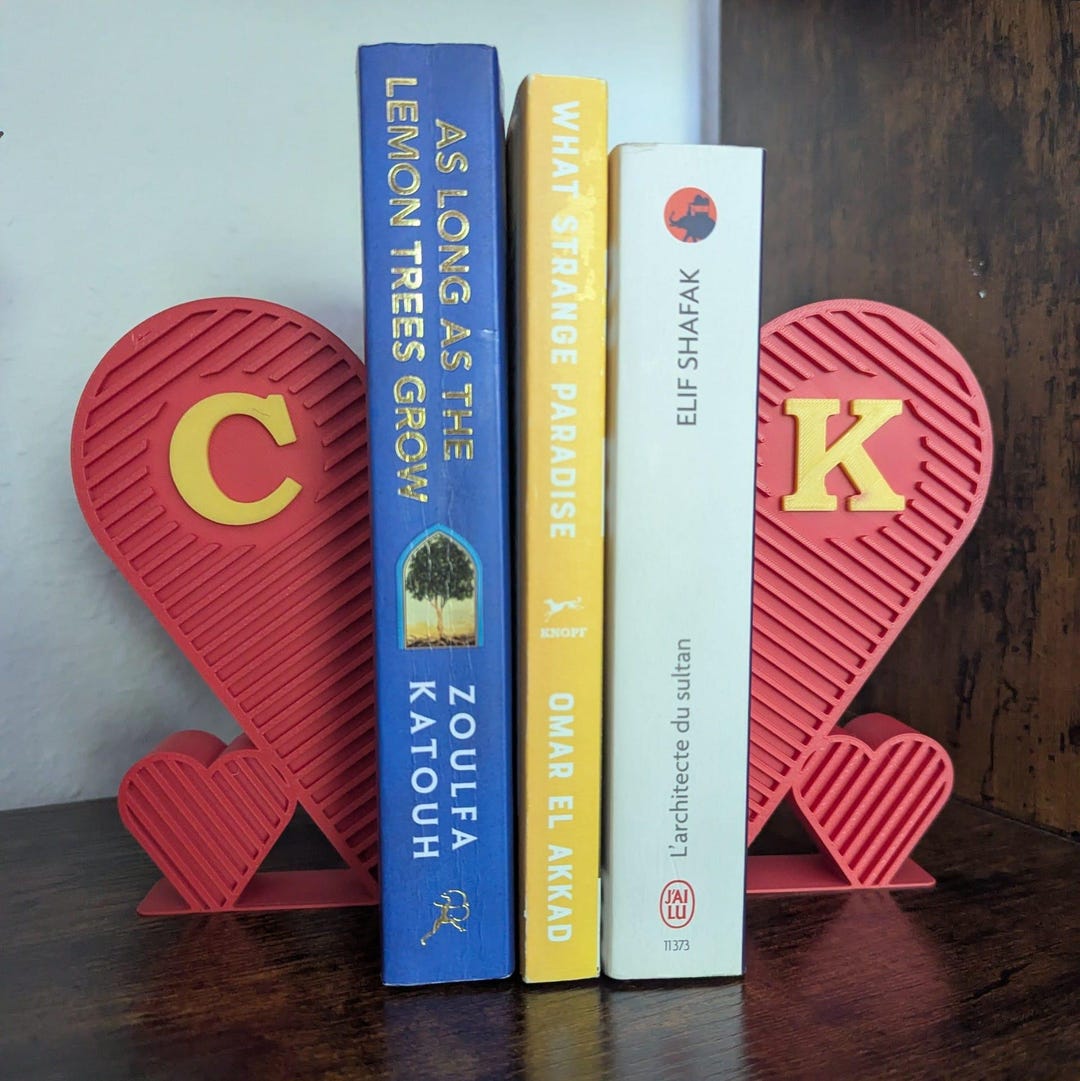 Personalized Bookends | Personalized Bookends With Heart Shape ...