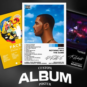 Custom Album Poster (ULTIMATE EDITION) | Album Cover Print | Personalised Album Print | Music Poster | Personalised Digital Gift