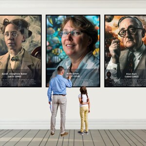 LGBTQ Scientist Classroom Decor, Science Gallery Wall, Diversity Etsy