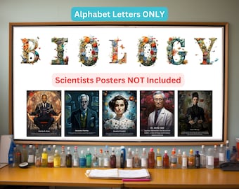 Biology Class Gallery Wall, Classroom Decor, High School Middle School, Science Art, Elementary, Classroom Art, Nursery Room Arts