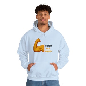 Strength Hoodie Gym Clothing Bodybuilders clothing Training Workout Exercise Fitness Martial MMA Gym Sweatshirt Top Unisex Hooded Sweatshirt
