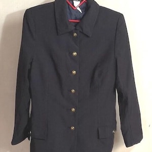 Versace Vintage Women’s Blazer – Elegant Black, Wool, Size [M], Great Condition