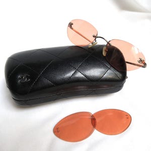 CHANEL ビンテージ サングラス CHANEL シャネル サングラス クリア 4013 c.125/56 サイズ 59