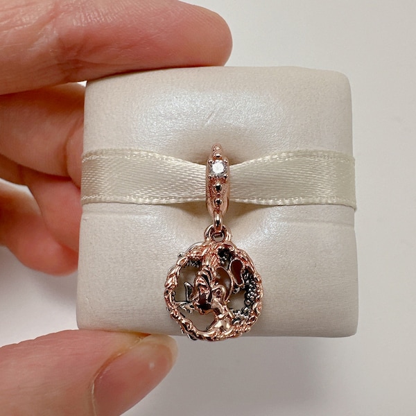 Rose Princess Tiana Dangle Charm,sliver bracelet charms,for pandora bracelet,Gift for girls,Gift for mom