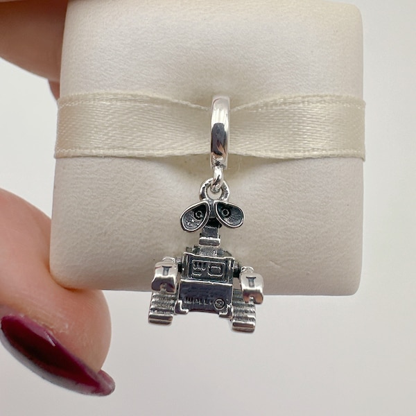 Wall-E & Eve Dangle Charm,Charms for bracelet,sliver bracelet charms
