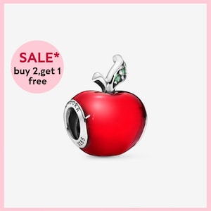 Snow White apple silver charm,Silver charm,bracelet charms,charms for bracelet,Gift for girls