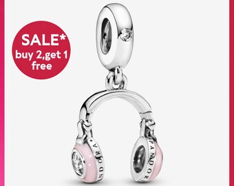 Kopfhörer Charm, Silber Armband Charms, Charms für Armband, Geschenk für Mädchen