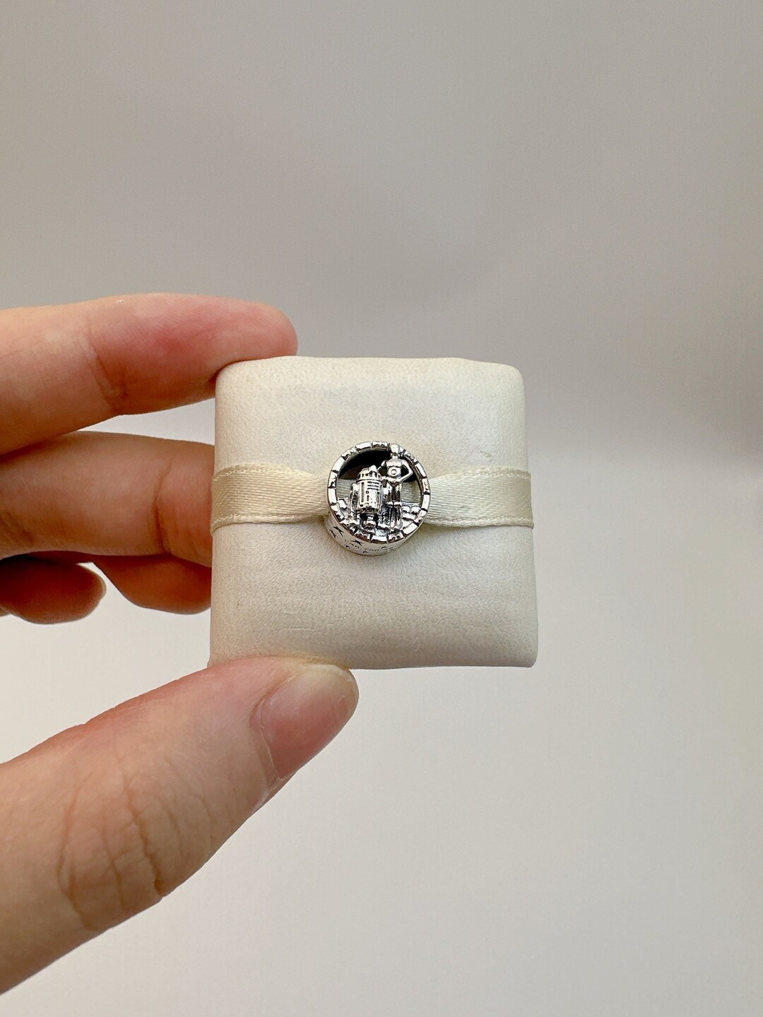 C3PO and R2D2 Openwork Charm,sliver Bracelet Charms,charm for