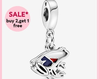 Puerto Rico Frog Dangle Charm,Silver charm,bracelet charms,charms for bracelet,Gift for girls