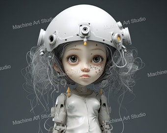 Broken Doll- Limited Edition, Lowbrow Art, Weird Art, Pop Surrealism, Strange Art, Wall Art, Poster Art | DIGITAL DOWNLOAD