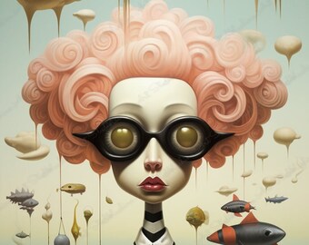 Lowbrow Art Print: Ceramic Dreams, Pop Surrealism (Digital Download)