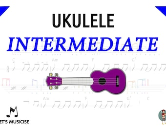 Ukelele-tussenmethode voor klaslokalen of peripatetische docenten in het basisonderwijs (met tabulaturen/akkoorddiagrammen)