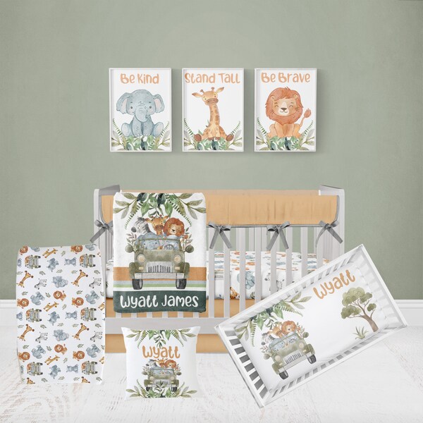 Boy Crib Bedding Etsy