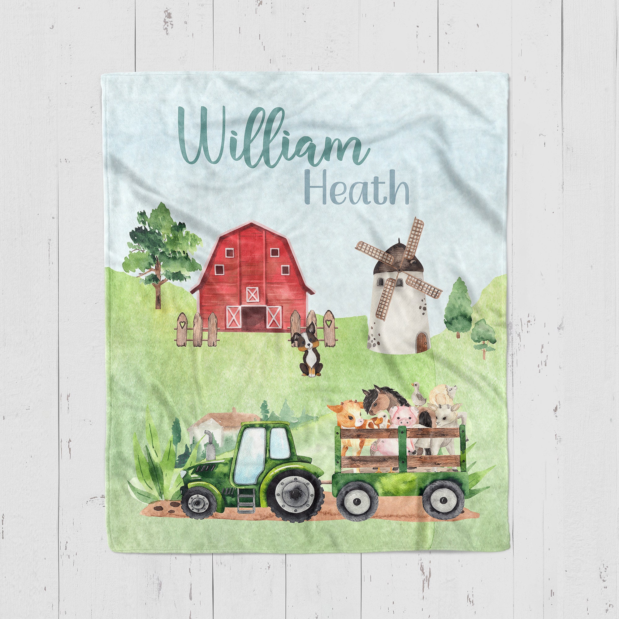 Mini Tractor Crib Bedding Set Baby Boy Mini Crib Bedding Etsy
