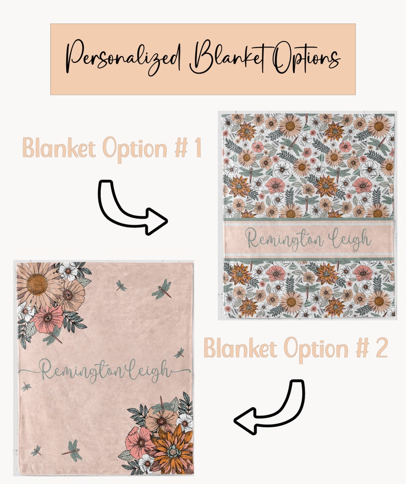 MINI Baby Girl Crib Bedding Set, Mini Boho Crib Bedding Set, Floral