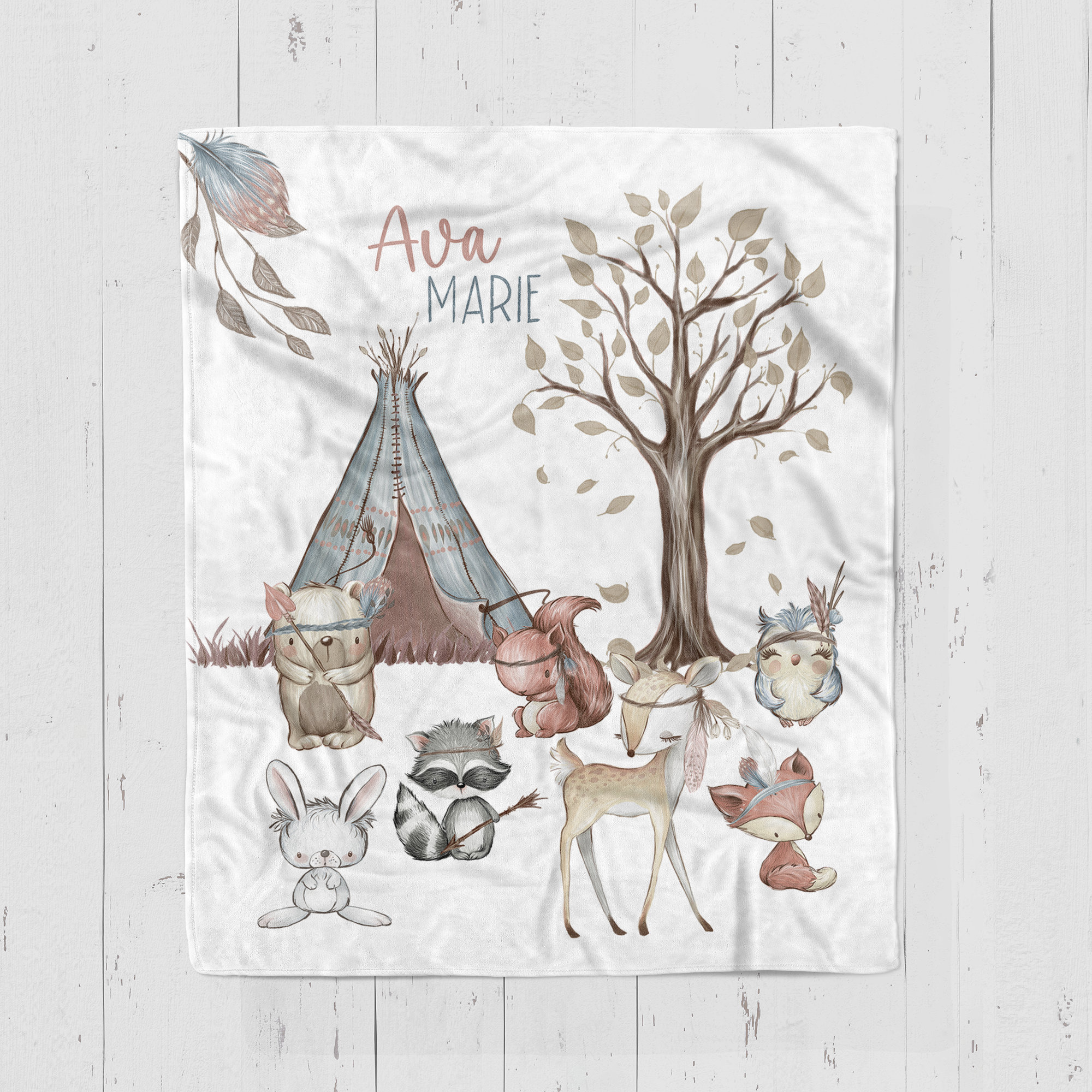 Woodland Crib Bedding Set, Girl Crib Bedding Set, Woodland Animal