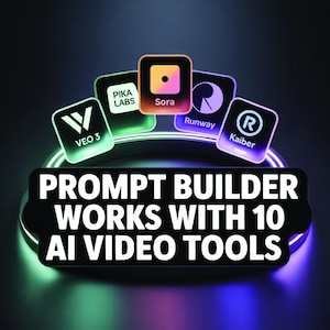 AI Video Prompt Builder for TikTok, YouTube & ASMR Content – Google Sheets Template (Digital Download)