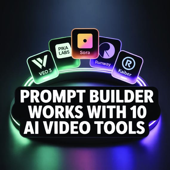 AI Video Prompt Builder for TikTok, YouTube & ASMR Content – Google Sheets Template (Digital Download)