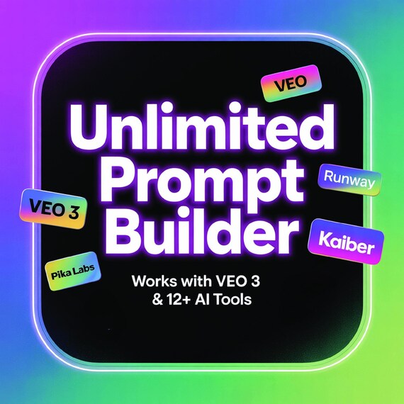 AI Video Prompt Builder: Text-to-Video Google Sheets Template (Digital Download))