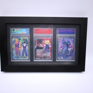 3x1 PSA Bewerterte Graded Sammelkarten Rahmen Frame Display Bilderrahmen Pokémon