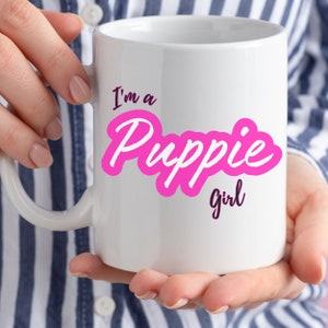Puppy Mug, Pink Mug, Girls Mug, Gift for Animal Lover, Gift for Pet Lover, Trending Movie Mug, Meme Mug, Gift for Mom, Great Birthday Gift