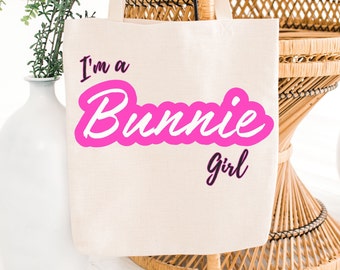 Bunny Bag, Pink Bag, Girls Bag, Gift for Animal Lover, Gift for Pet Lover, Trending Movie Bag, Meme Bag, Gift for Mom, Great Birthday Gift