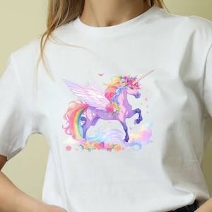 Unicorn T-Shirt,  Rainbow Shirt, Magical Fantasy Shirt, Gift for Animal Lover, Gift for Nature Lover, Fun Gift for Mom, Great Birthday Gift