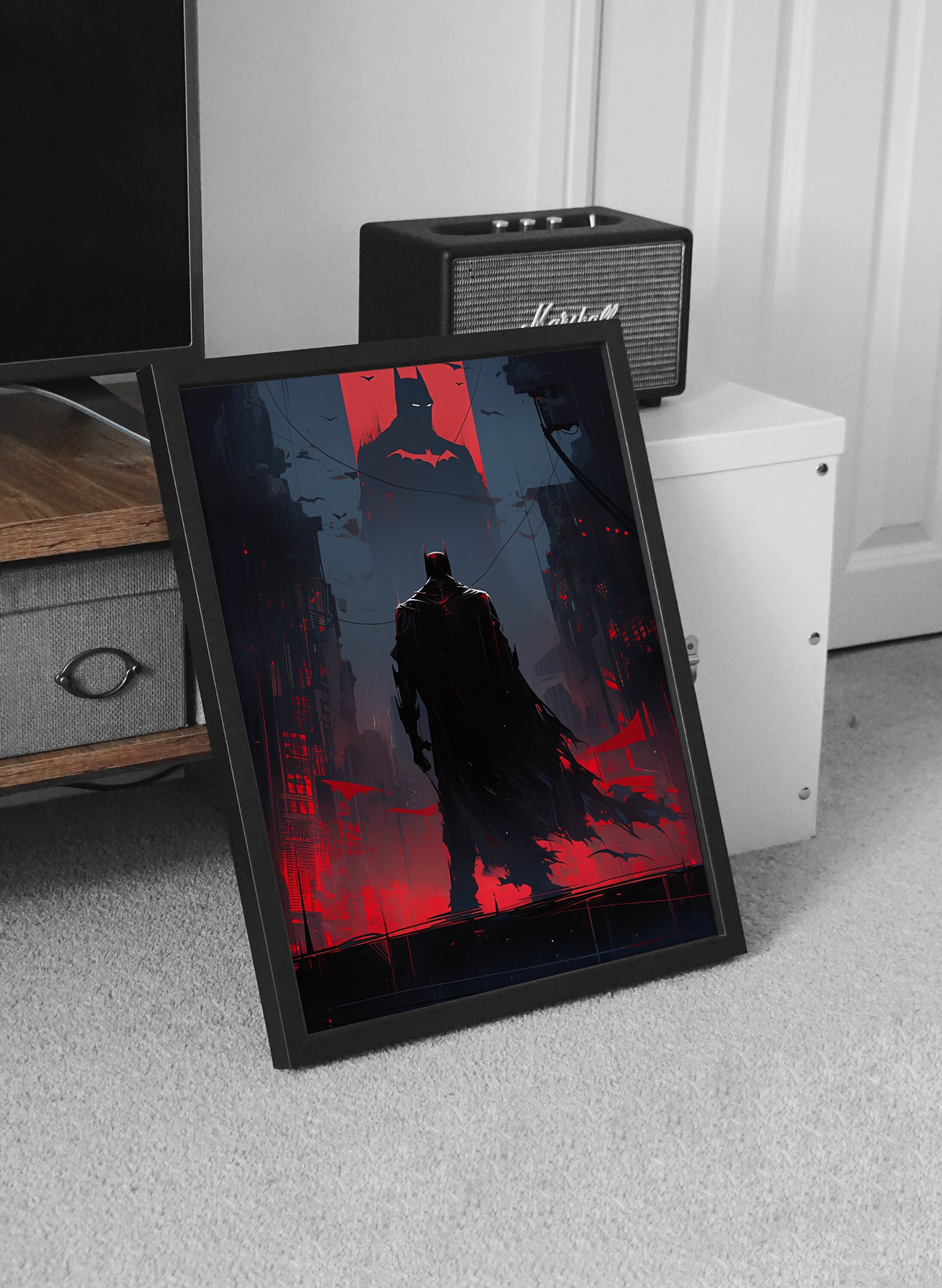 Dark Knight Wall Art Print, Dark Knight Movie Poster, Limited Edition