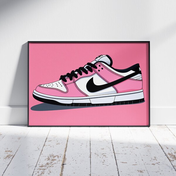 Sneaker Spectrum: Pink Edition - Hypebeast Wall Art, Sneaker Art, Sneaker Posters, Digital Download, Sneaker Wallpaper, Sneakerhead Poster