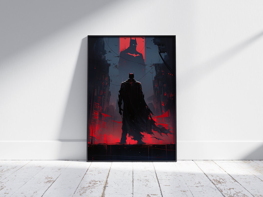 Dark Knight Wall Art Print, Dark Knight Movie Poster, Limited Edition
