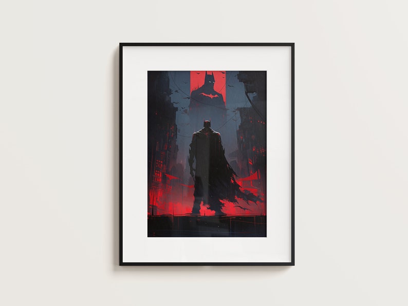 Dark Knight Wall Art Print, Dark Knight Movie Poster, Limited Edition