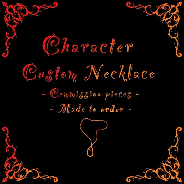 Commande de collier avec personnage personnalisé // TOUS LES FANDOM //