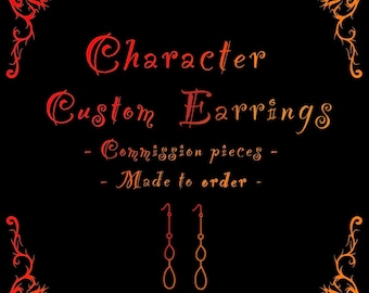 Custom Character Earrings Commission // ANY FANDOM //