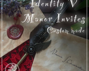 Identity V IDV Custom Manor prop Invites | Your name or an idv character’s name