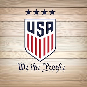 USA Wir, Die Menschen SVG PNG Fantastisches Amerikanisches Schild Design Stars and Stripes US Crest Clipart 1776