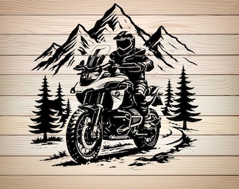 ADV Motorfiets Avontuur PNG Svg Bestand Moto BMW GS voor T-shirt Moto Svg Offroad Bestuurder Motorrijders Fans Heren Biker digitale download
