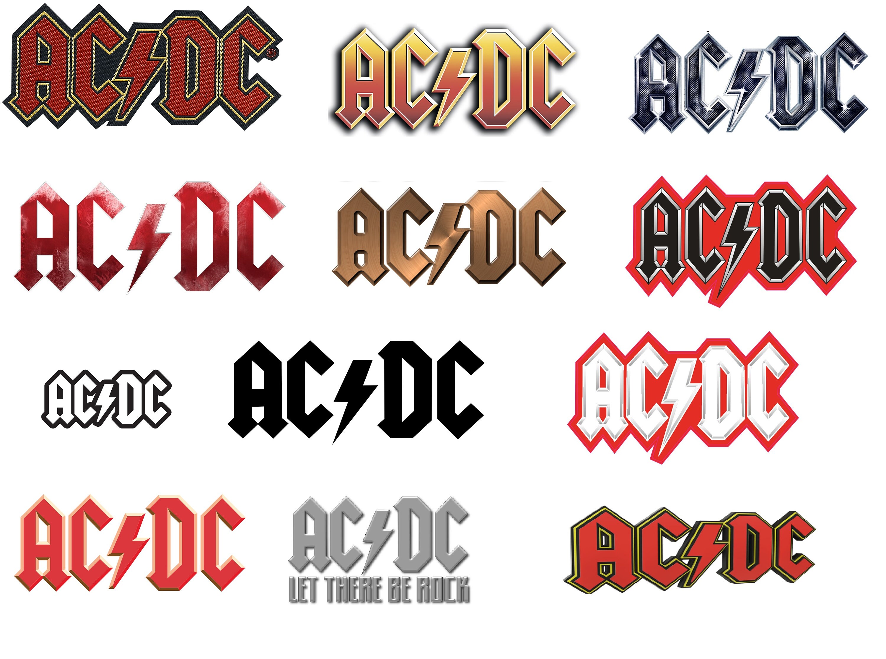 13 X AC/DC Digital PNG File Acdc Font File Hard Rock Cover Ac Dc for ...