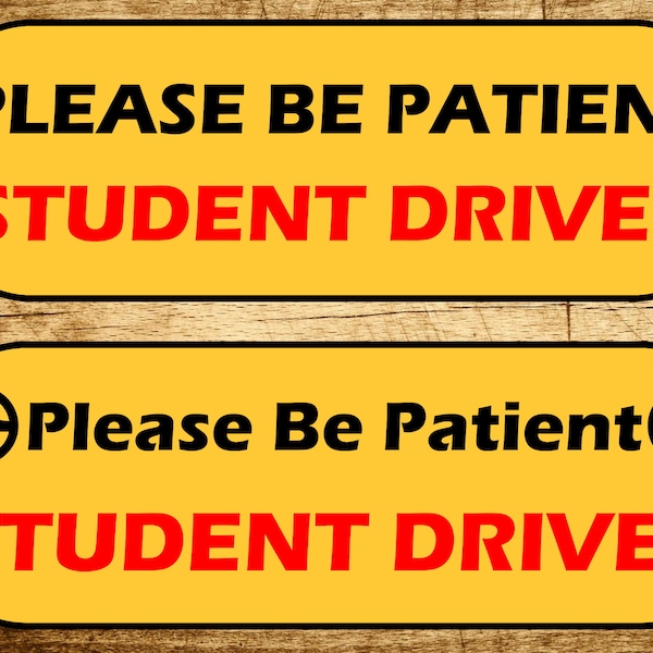 New Driver Sign Sticker PNG SVG png Student driver svg digital, Cut File for Student driver, Car Digital Clipart Download