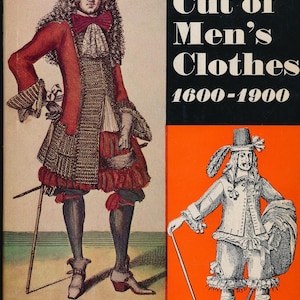The Cut of Men's Clothes: 1600-1900 by Norah Waugh - Vintage